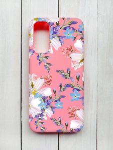Матовий чохол на Samsung Galaxy A14 5G Рожевий :: Квітковий малюнок (принт 272)