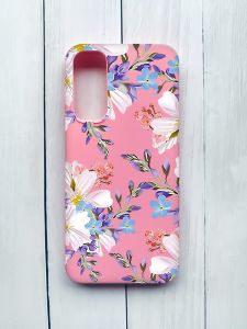 Матовий чохол на Samsung Galaxy A05s (A057) Рожевий :: Квітковий малюнок (принт 272)