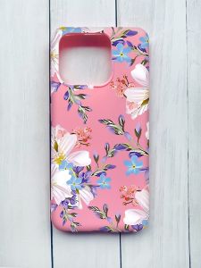 Матовий чохол на Xiaomi Redmi 12C Рожевий :: Квітковий малюнок (принт 272)