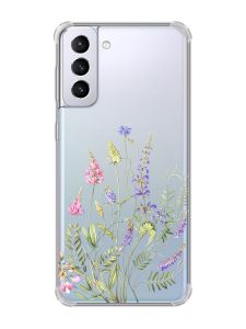 Чохол з потовщеними кутами на Samsung Galaxy S21 Plus :: Квіткова ідилія (принт 382)
