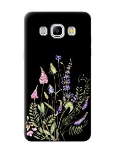 Матовий чорний чохол на Samsung Galaxy J5(2016) J510 :: Квіткова ідилія (принт 382)