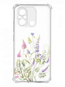 Чохол з потовщеними кутами на Xiaomi Redmi 12C :: Квіткова ідилія (принт 382)