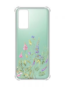 Чохол з потовщеними кутами на Samsung Galaxy S20 :: Квіткова ідилія (принт 382)