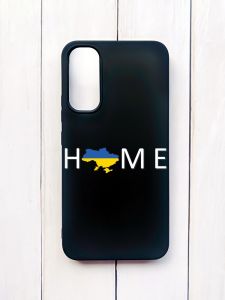 Матовий чохол на Samsung A34 5G Чорний :: Дім Україна (принт 73)