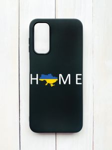 Матовий чохол на Samsung Galaxy A14 5G Чорний :: Дім Україна (принт 73)