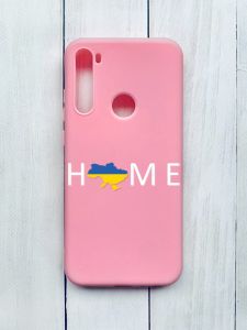 Матовий чохол на Xiaomi Redmi Note 8T Рожевий :: Дім Україна (принт 73)