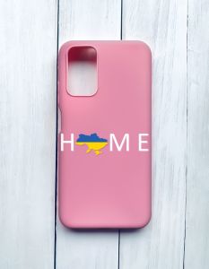 Матовий чохол на Xiaomi Redmi 9T Рожевий :: Дім Україна (принт 73)