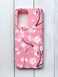Матовий чохол на Xiaomi Redmi Note 10 Pro/10 Pro Max Рожевий :: Квітуча сакура (принт 282)