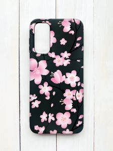 Матовий чохол на Samsung Galaxy A14 5G Чорний :: Квітуча сакура (принт 282)