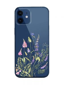 Прозорий чохол на iPhone 12 mini :: Квіткова ідилія (принт 382)