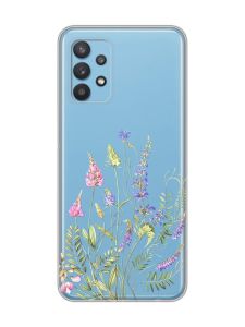 Прозорий чохол на Samsung Galaxy A32 :: Квіткова ідилія (принт 382)