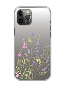 Прозорий чохол на iPhone 12 Pro Max :: Квіткова ідилія (принт 382)
