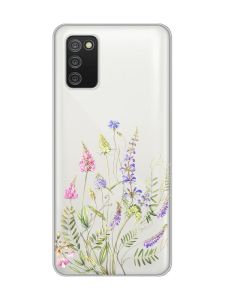 Прозорий чохол для Samsung Galaxy A02s :: Квіткова ідилія (принт 382)