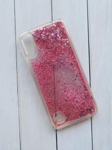 Силіконовий чохол з блискітками, що переливаються, для Samsung A10 (2019) A105 Рожевий