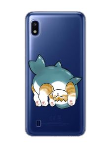 Прозорий чохол на Samsung Galaxy A10 (2019) A105 :: Котик акула (принт 378)