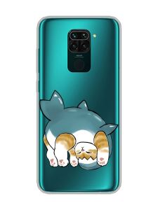 Прозорий чохол на Xiaomi Redmi Note 9 :: Котик акула (принт 378)