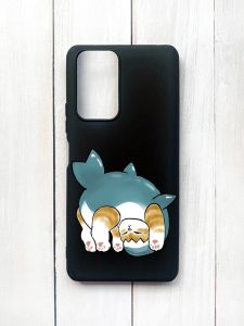 Матовий чохол на Xiaomi Redmi Note 10 Pro/10 Pro Max Чорний :: Котик акула (принт 378)