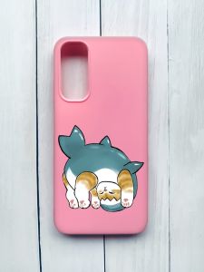 Матовий чохол на Samsung Galaxy A05s (A057) Рожевий :: Котик акула (принт 378)