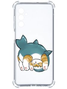 Чохол з потовщеними кутами на Samsung Galaxy A14 5G :: Котик акула (принт 378)