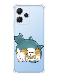 Чохол з потовщеними кутами на Xiaomi Redmi 12 :: Котик акула (принт 378)