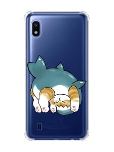 Чохол з потовщеними кутами на Samsung Galaxy A10 (2019)/A105 :: Котик акула (принт 378)