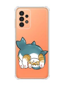 Чохол з потовщеними кутами на Samsung Galaxy A13 4G :: Котик акула (принт 378)