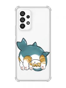 Чохол з потовщеними кутами на Samsung Galaxy A53 :: Котик акула (принт 378)