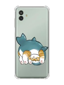 Чохол з потовщеними кутами на Samsung Galaxy M13 5G :: Котик акула (принт 378)