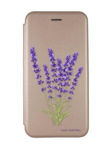 Чохол-книжка з малюнком для Xiaomi Redmi 10C Золотий :: Лаванда (принт 28)