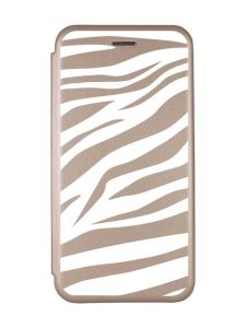 Чохол-книжка з малюнком для Xiaomi Redmi 10C Золотий :: Фон Зебра (принт 91)