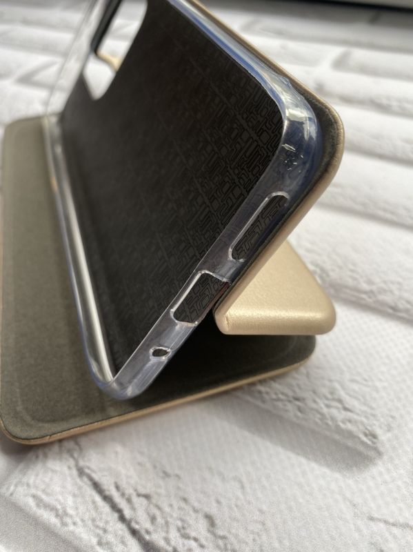 Чохол-книжка з малюнком для Xiaomi Redmi 10C Золотий :: Мордочка (принт 121)