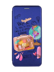 Чохол-книжка з малюнком для Samsung Galaxy A14 5G Синій :: Настрій подорожувати (принт 329)