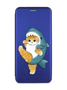 Чохол-книжка з малюнком для Samsung Galaxy A14 5G Синій :: Котик акула (принт 380)