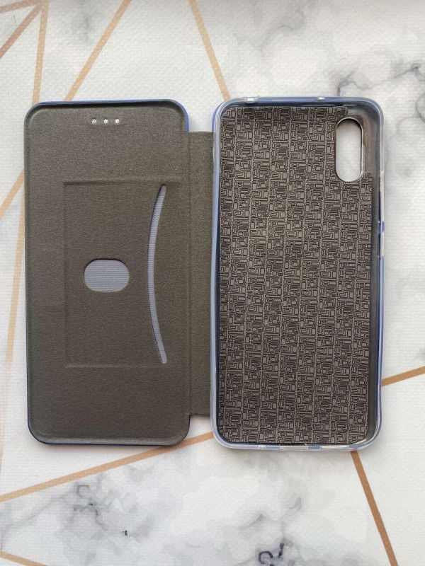 Чохол-книжка з малюнком для Xiaomi Redmi 9A Синій :: Квітуча сакура (принт 282)