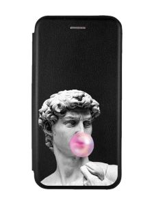 Чохол-книжка з малюнком для Samsung Galaxy A12 Чорний :: Скульптура (принт 352)
