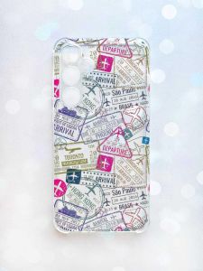 Чохол з потовщеними кутами на Samsung Galaxy A35 (A356) :: Подорожі. Штампи (принт 316)