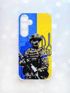 Чохол з потовщеними кутами на Samsung Galaxy A35 (A356) :: Солдат (принт 350)