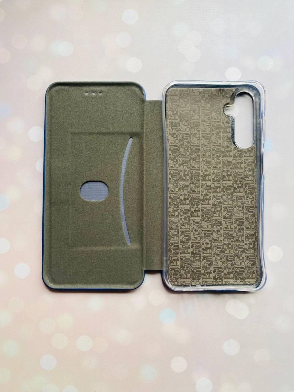 Чохол-книжка з малюнком для Samsung Galaxy А25 (A256) Синій :: Котик акула (принт 379)