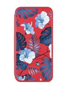 Чохол-книжка з малюнком для Xiaomi Redmi 12C Червоний :: Тропіки (принт 373)