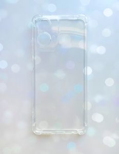 Прозорий силіконовий чохол з потовщеними кутами на Motorola Moto G24
