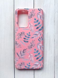 Матовий чохол на Xiaomi Redmi Note 10 Pro/10 Pro Max Рожевий :: Рослинний фон (принт 276)