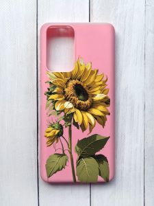 Матовий чохол на Xiaomi Redmi Note 10 Pro/10 Pro Max Рожевий :: Соняшник (принт 274)