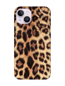 Матовий чохол із захистом камери на iPhone 14 :: Леопардовий дизайн (принт 383)
