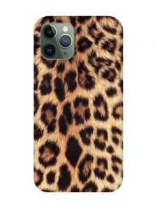 Матовий чохол на iPhone 12 / 12 Pro :: Леопардовий дизайн (принт 383)