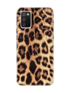 Матовий чохол на Samsung Galaxy A03s :: Леопардовий дизайн (принт 383)