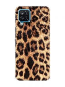 Матовий чохол на Samsung Galaxy A12 4G :: Леопардовий дизайн (принт 383)