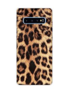 Матовий чохол на Samsung Galaxy S10 Plus :: Леопардовий дизайн (принт 383)