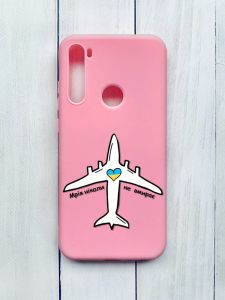 Матовий чохол на Xiaomi Redmi Note 8T Рожевий :: Мрія ніколи не помирає (принт 1)