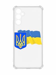 Чохол із потовщеними кутами на Samsung Galaxy A54 5G/A546 :: Тризуб і прапор України (принт 384)