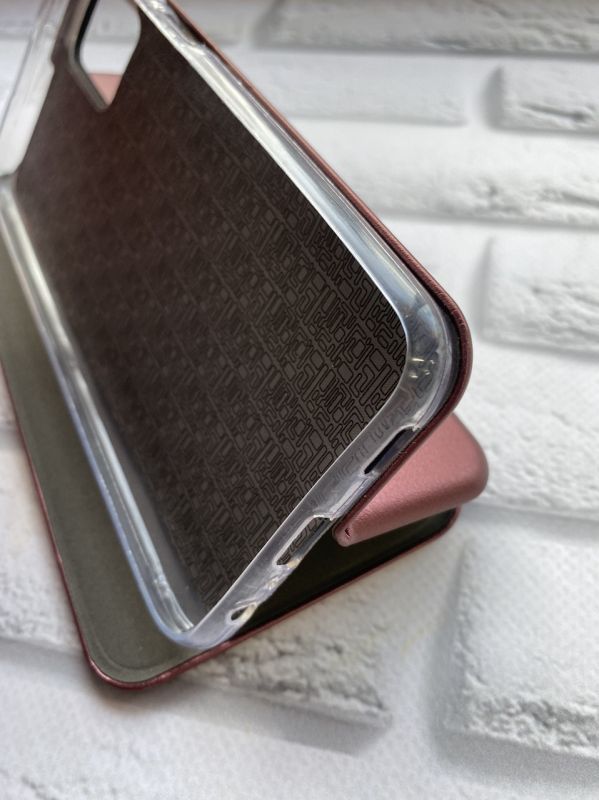 Чохол-книжка з малюнком для Samsung Galaxy A03s Бордовий :: Тризуб і прапор України (принт 384)